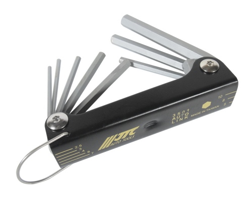 Набор ключей шестигранных 2.5-10 мм. раскладной 8 предметов JTC-3501